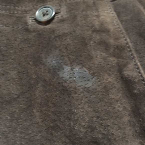 Brown Real Suede Shirt Dress - Picture 5 of 5